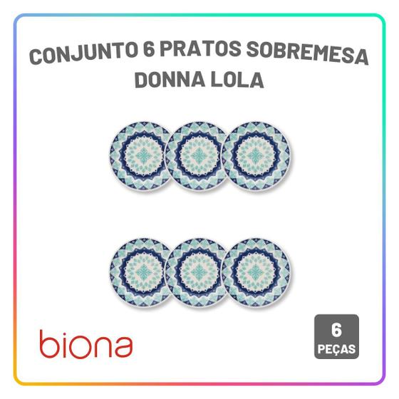 Imagem de Aparelho de Jantar Oxford Lola Jogo de Pratos Rasos, Fundos e Sobremesa Cerâmica com Opções de Kit