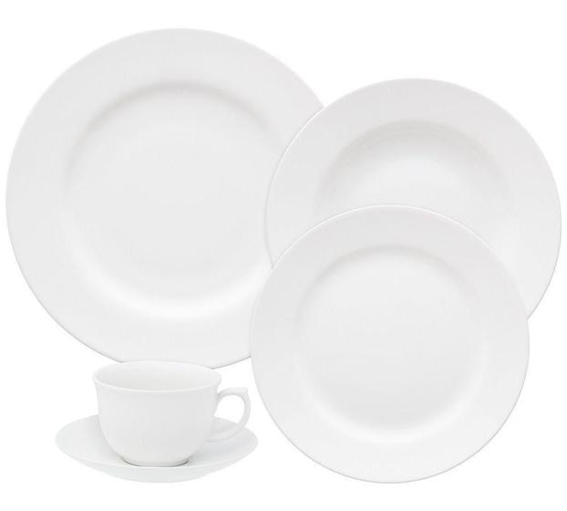 Imagem de Aparelho De Jantar Porcelana 30 Peças Flamingo White Oxford