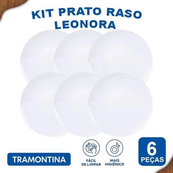 Imagem de Aparelho De Jantar Pratos Rasos Tramontina Leonora 6 Peças