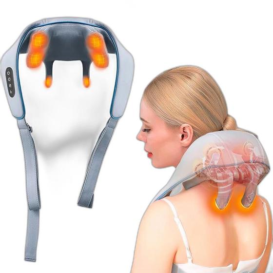 Imagem de Aparelho De Massagem Elétrico Pescoço E Ombros Alívio Rápido