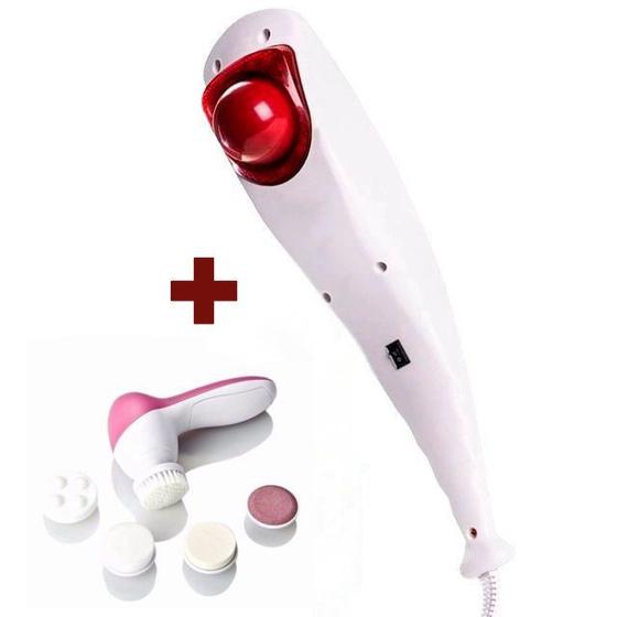 Aparelho de Massagem Infravermelho 220v + Massageador Facial 5em1 Menor preço em Aparelho de Massagem Infravermelho 220v + Massageador Facial 5em1