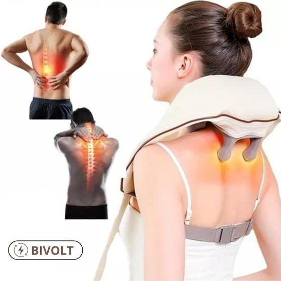 Imagem de Aparelho de Massagem Terapêutica Portátil para Pescoço e Ombros