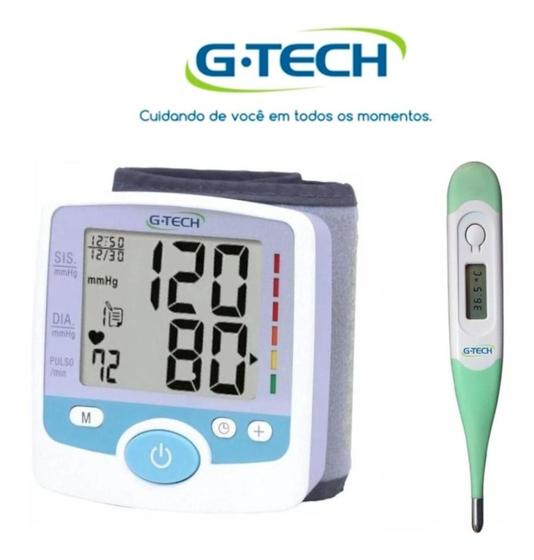 Imagem de Aparelho De Medir Pressão Automatico De Pulso + Termometro