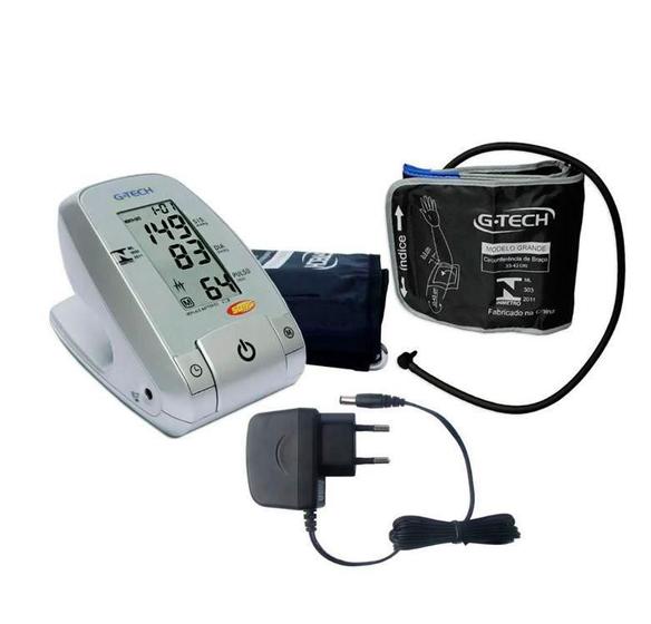 Imagem de Aparelho De Medir Pressão Elétrico De Braço Com Braçadeira Grande G-tech MA100