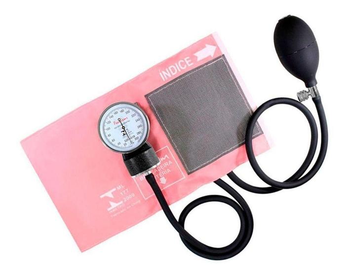 Imagem de Aparelho De Medir Pressão Esfigmomanômetro Premium - Cor Rosa