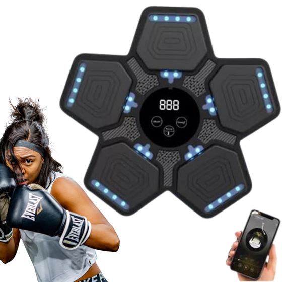 Imagem de Aparelho De Parede De Boxe Socos Treinamento Em Casa Com Led
