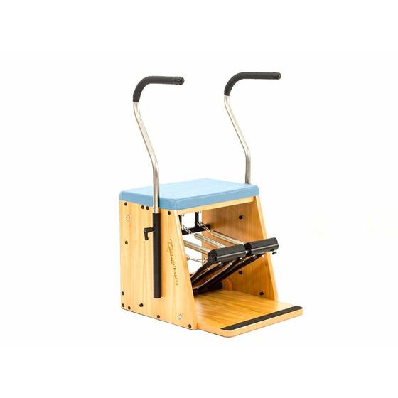 Imagem de Aparelho de Pilates Cadeira Combo Classic Step Chair Azul Claro - Arktus