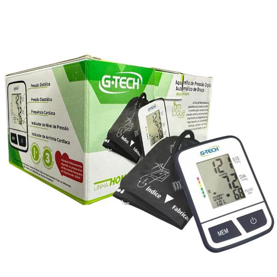 Aparelho de Pressão Arterial Digital de Braço G Tech BSP11 Automático Arritmia Cardíaca Menor preço em Aparelho de Pressão Arterial Digital de Braço G Tech BSP11 Automático Arritmia Cardíaca