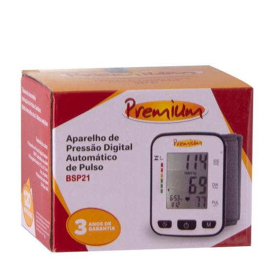 Imagem de Aparelho De Pressão Automático Digital Pulso Bsp21 Premium