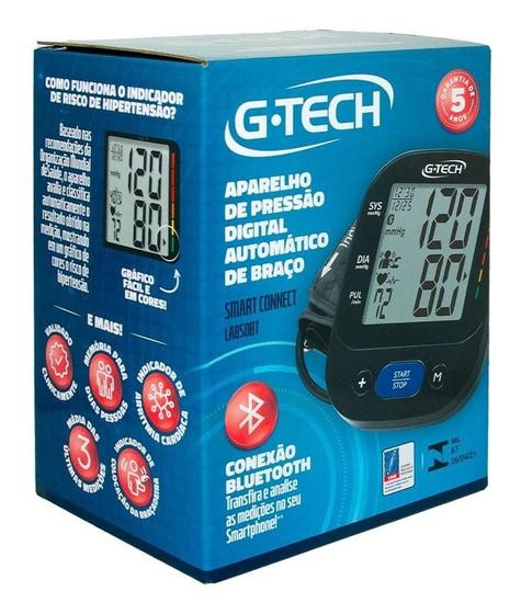 Imagem de Aparelho De Pressão De Braço Automático Smart Conect Com App G-TECH LA850BT