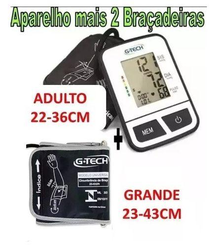 Aparelho De Pressão Digital Braço G-tech + Braçadeira Obeso Menor preço em Aparelho De Pressão Digital Braço G-tech + Braçadeira Obeso