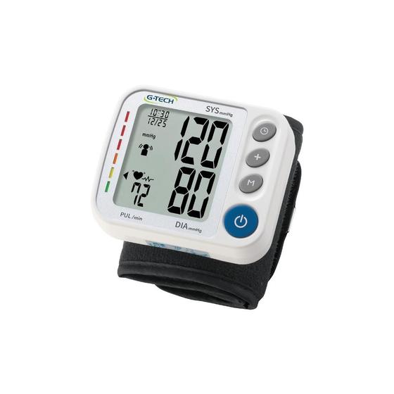 Imagem de Aparelho de pressão pulso digital automático branco g-tech