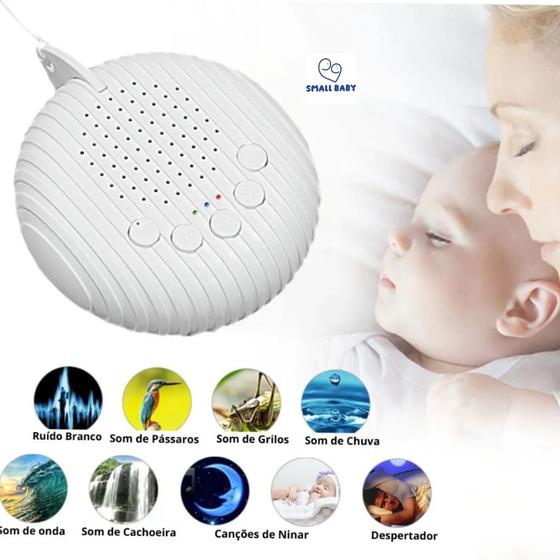 Imagem de Aparelho de Ruído Branco Relaxante para Bebê Led Bateria USB 