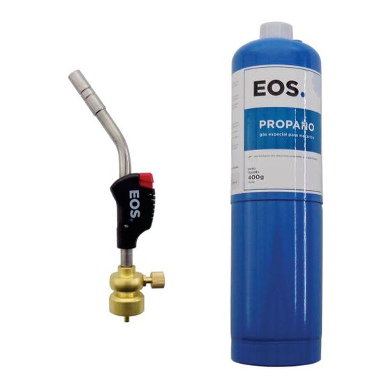 Imagem de Aparelho de Solda Tubo Tocha Maçarico EOS-TFT-22 Portátil Automático Multiuso c/ Regulagem e Refil