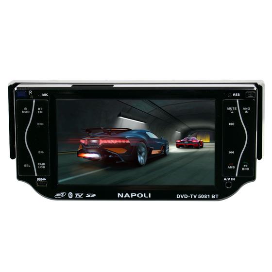 Imagem de Aparelho de Som Automotivo Napoli DVD-TV 5081 - USB/Microsd/Aux - - FM/AM - 5.8"