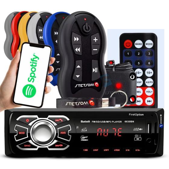 Imagem de Aparelho De Som Carro Radio Automotivo Bluetooth Pendrive Sd Rádio