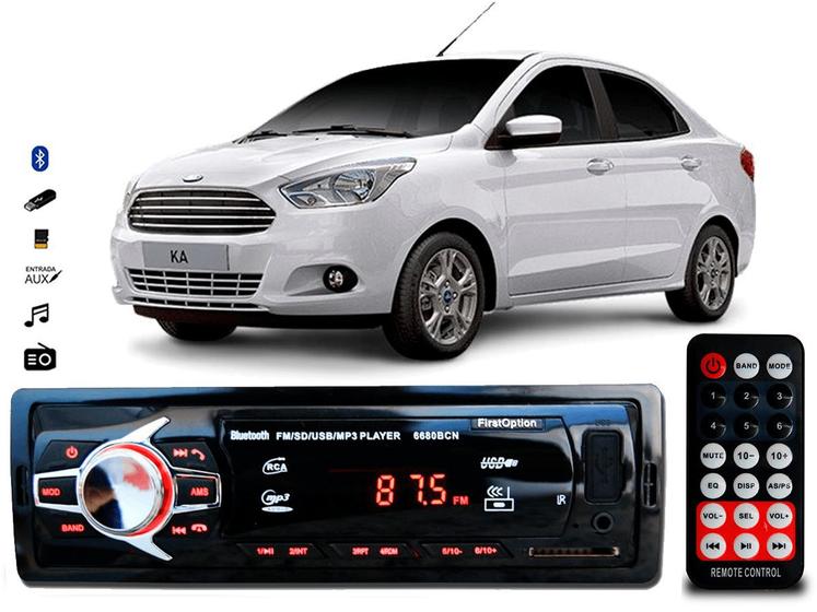 Imagem de Aparelho De Som Mp3 Ford Ka Bluetooth Pendrive Rádio