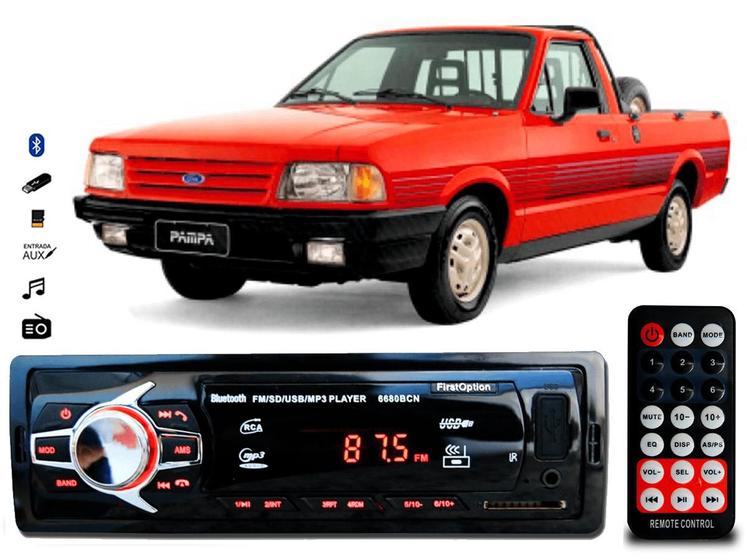 Imagem de Aparelho De Som Mp3 Ford Pampa Bluetooth Pendrive Rádio