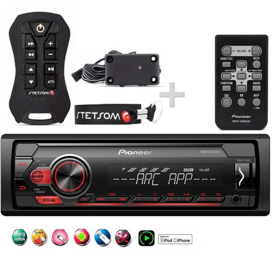 Aparelho de Som Pioneer Mp3 Mvh-s118ui + Controle 200 Metros Menor preço em Aparelho de Som Pioneer Mp3 Mvh-s118ui + Controle 200 Metros