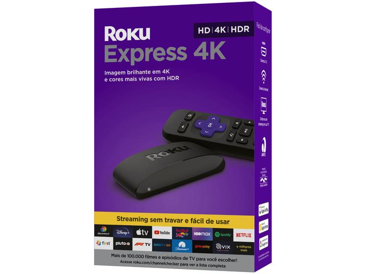 Imagem de Aparelho de Streaming Roku Express 4K