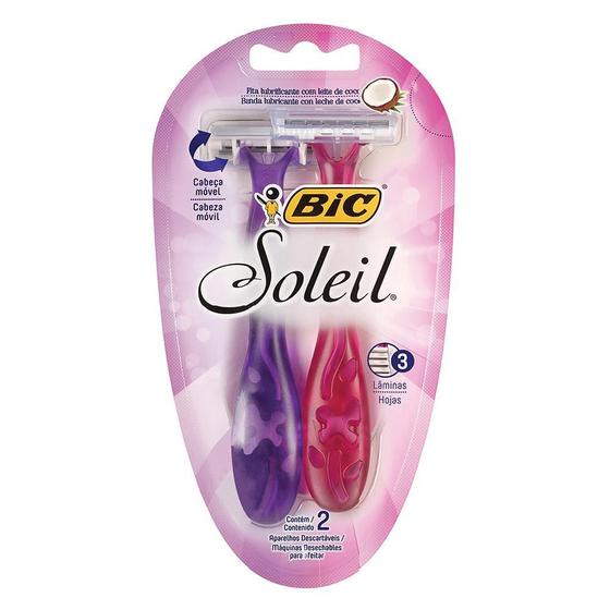 Imagem de Aparelho Depilatorio Bic Soleil Leite De Coco com 2 unidades