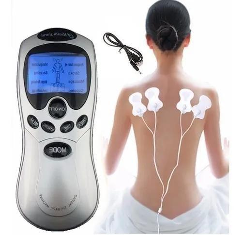 Imagem de Aparelho Digital Massageador Muscular Fisioterapia  4 Eletrodos  Alívio da Dor, Relaxamento, Massagem