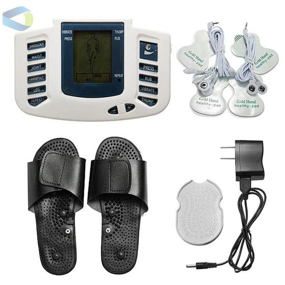 Aparelho Fisioterapia Digital Massagem Eletrochoque Chinelo Menor preço em Aparelho Fisioterapia Digital Massagem Eletrochoque Chinelo