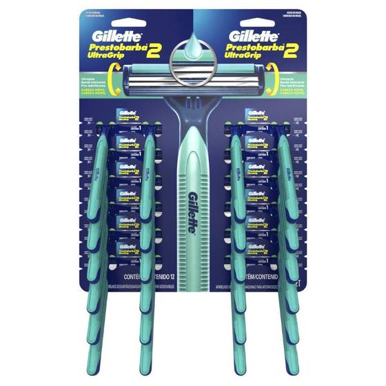 Aparelho Gillette Prestobarba Masculino Ultragrip com 2 Cabeça Móvel Menor preço em Aparelho Gillette Prestobarba Masculino Ultragrip com 2 Cabeça Móvel
