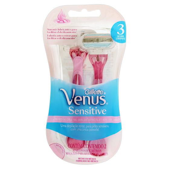 Imagem de Aparelho Gillette Venus 3 Sensitive Com 2 Unidades