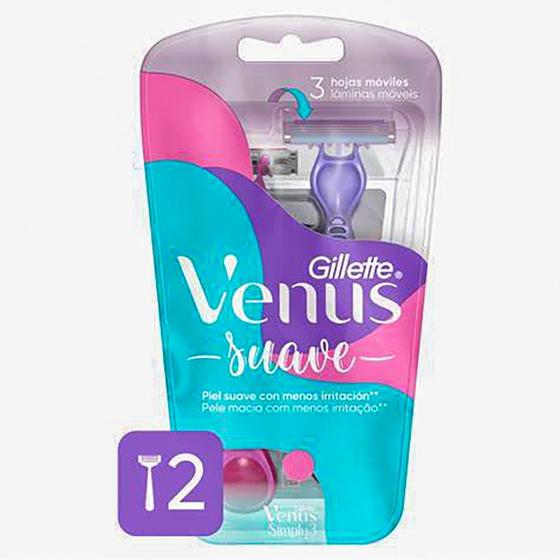 Imagem de Aparelho Gillette Venus 3 Simply Pink Com 2 Unidades
