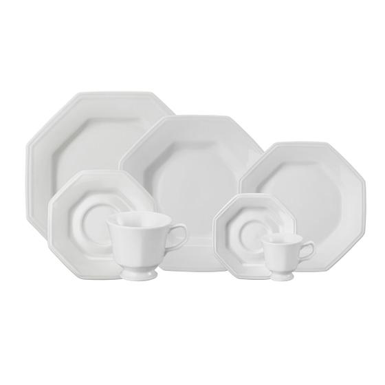 Aparelho Jantar, Chá e Café 42 Peças Porcelana Schmidt - Mod. Prisma 077 Menor preço em Aparelho Jantar, Chá e Café 42 Peças Porcelana Schmidt - Mod. Prisma 077
