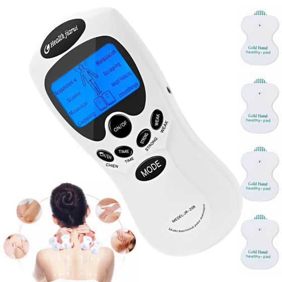 Aparelho Massageador Eletroestimulador Fisioterapia Acupuntura Tonificador Muscular Portátil Menor preço em Aparelho Massageador Eletroestimulador Fisioterapia Acupuntura Tonificador Muscular Portátil