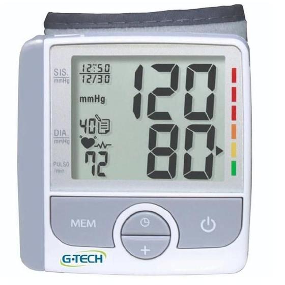 Imagem de Aparelho Monitor De Medir Pressao Arterial Automatico De Pulso G-TECH Premium