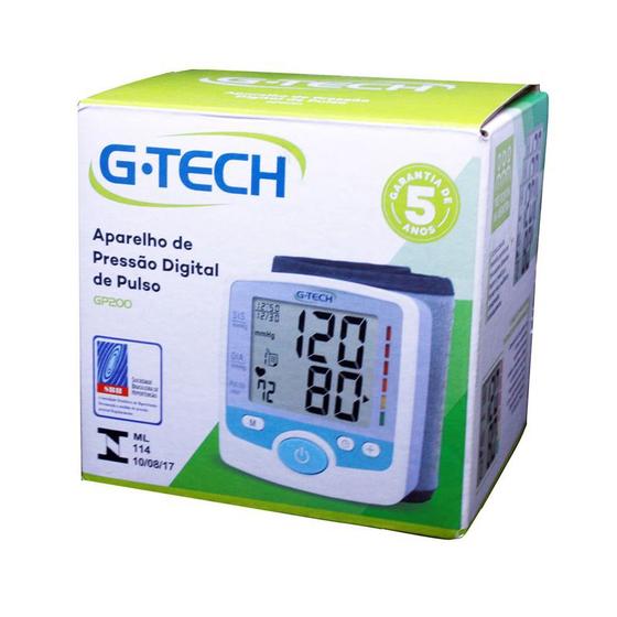Imagem de Aparelho Monitor De Pressão Arterial Digital Pulso Gp200 G-Tech