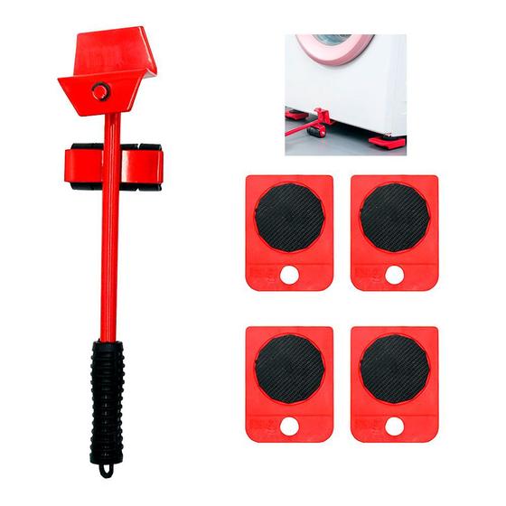 Aparelho Movedor Moveis Fácil Levantador Materiais Pesados Kit 5 Peças Menor preço em Aparelho Movedor Moveis Fácil Levantador Materiais Pesados Kit 5 Peças