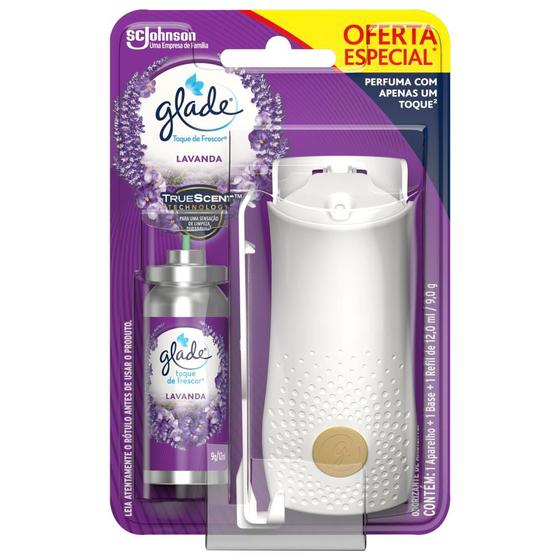 Imagem de Aparelho Odorizador Glade Toque de Frescor + Refil Lavanda 12ml