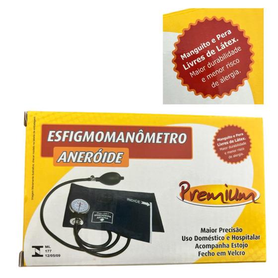 Imagem de aparelho pressao esfigmomanometro premium arterial manual 