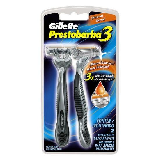 Imagem de Aparelho Prestobarba 3 Masculino Com 2 Unidades