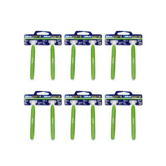 Imagem de Aparelho Prestobarba Com 2 Ultragrip Pele Sensivel - Kit 6Un