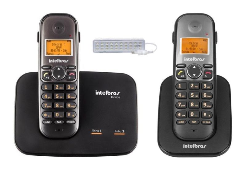 Imagem de Aparelho Telefone 2 linhas TS 5150 ID Bina e Ramal intelbras