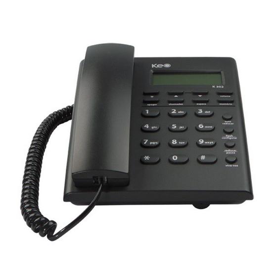 Aparelho Telefone fixo c/ Fio e identificador de Chamadas bina viva voz ...