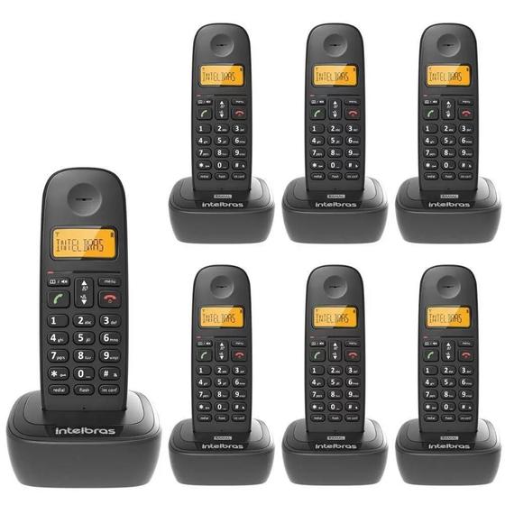 Imagem de Aparelho Telefone Fixo Sem Fio Intelbras Longo Alcance com 6 Ramais