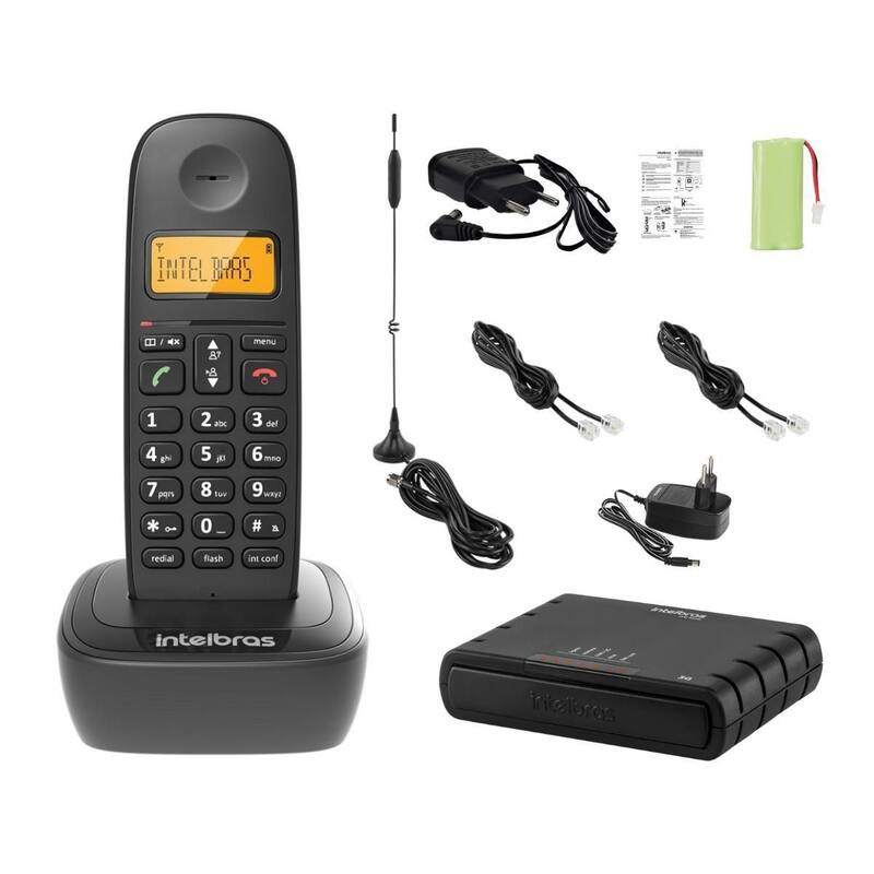 Aparelho Telefone Sem Fio Bina Gsm 3G Alcance De 50 A 300 M - Intelbras ...