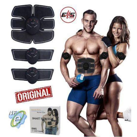 Imagem de Aparelho Tonificador Muscular Estimulador Abdominal Smart Fitness Ems Fit Control Braço Perna