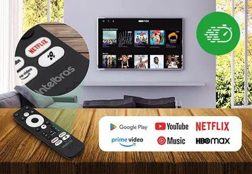 Aparelho Transforma Tv Smart Séries Filmes Canais Youtube Netflix Amazon Prime Disney Plus - Intelbras