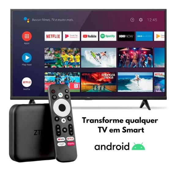 Aparelho Transforma Tv Smart Tv Box 4K ZTE Space Series ZT866 Séries Filmes Youtube Netflix