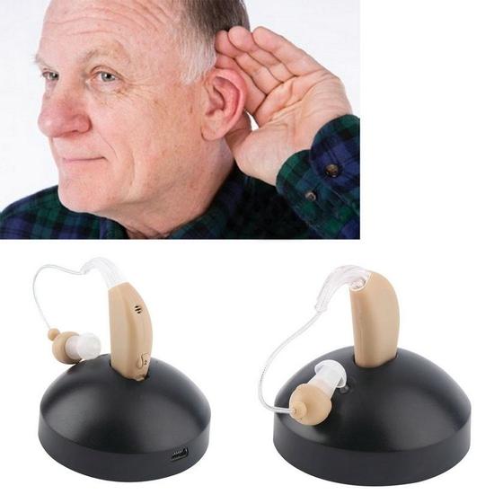 Imagem de Aparelhos auditivos recarregáveis para idosos