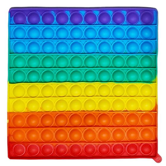 Imagem de Aperta Pop Arco Iris X Large Quadrado Fidget Toyng 44571B