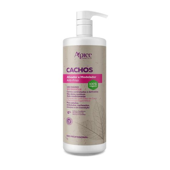 Imagem de Apice cachos ativador e modelador anti frizz 1l