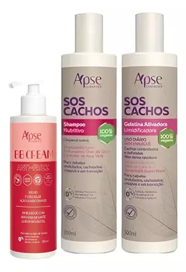 Imagem de Apice Cachos Shampoo e Condicionador + BB Cream